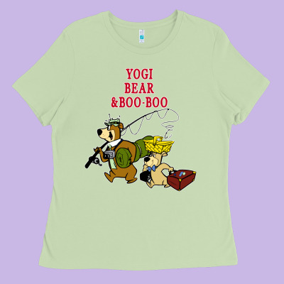 Yogi Bear & Boo Boo Ladies Tee Designed By Artisfamous