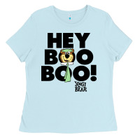 Baby Blue yogi bear Ladies Tee - artisFamous