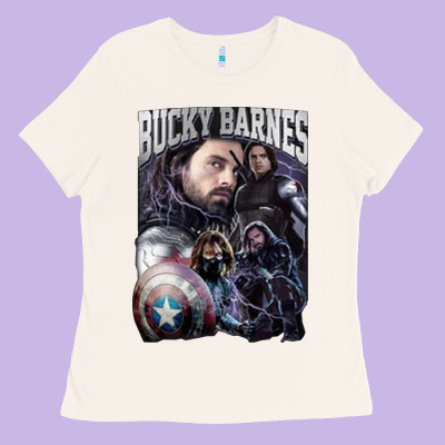 Bucky Barnes A Hero Ladies Tee Designed By Artisfamous