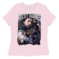 Bubblegum Pink bucky barnes a hero Ladies Tee - artisFamous