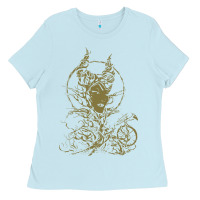 Baby Blue sleeping beauty maleficent crow branchesy Ladies Tee - artisFamous