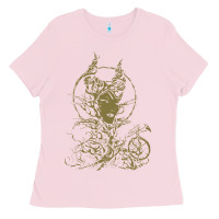 Bubblegum Pink sleeping beauty maleficent crow branchesy Ladies Tee - artisFamous