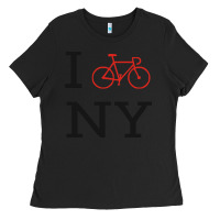 Black i bike ny funny bike Ladies Tee - artisFamous