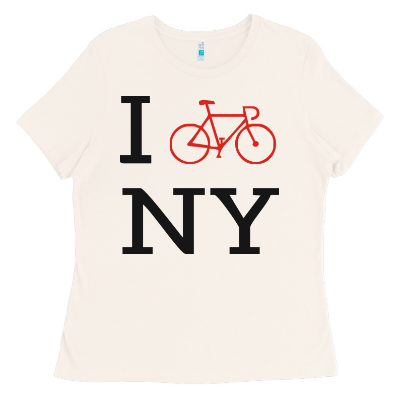 I Bike Ny Funny Bike Ladies Tee by artisFamous | Teevron