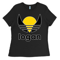 Black logan Ladies Tee - artisFamous