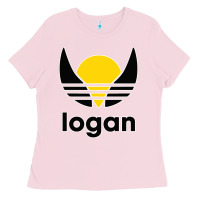 Bubblegum Pink logan Ladies Tee - artisFamous