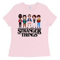 Bubblegum Pink stranger kids Ladies Tee - artisFamous