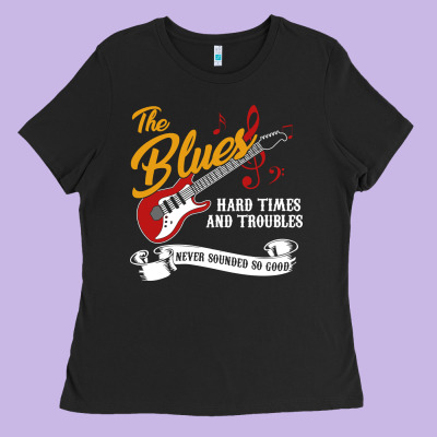 The Blues Music Ladies Tee Designed By Artisfamous