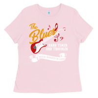 Bubblegum Pink the blues music Ladies Tee - artisFamous