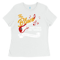 White the blues music Ladies Tee - artisFamous