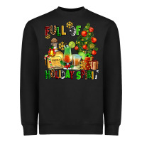Black full of holiday spirit Heavyweight Sweatshirt - AdoDesignShop