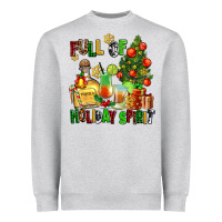 Heather Grey full of holiday spirit Heavyweight Sweatshirt - AdoDesignShop
