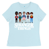 Baby Blue stranger kids Ladies Tee - artisFamous