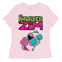 Bubblegum Pink Invader Zim Gir Ladies Tee - artisFamous