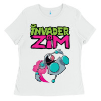 White Invader Zim Gir Ladies Tee - artisFamous