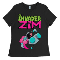 Black Invader Zim Gir Ladies Tee - artisFamous