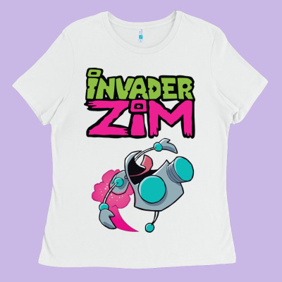 Invader Zim Gir Ladies Tee Designed By Artisfamous