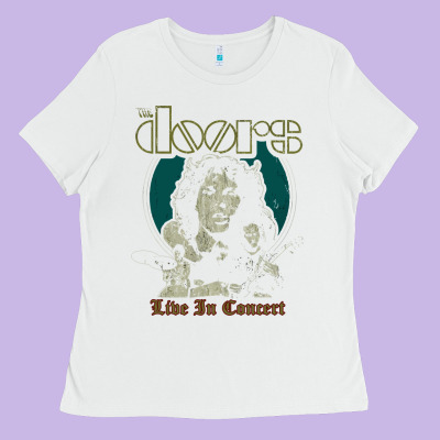 The Doors Live In Concert Ladies Tee Designed By Artisfamous