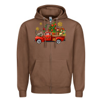 Chestnut Christmas truck Zipper Hoodie - AdoDesignShop