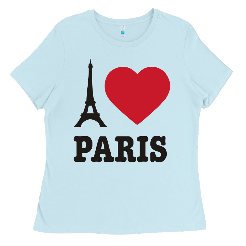 I Love Paris Eiffel Tower Funny Ladies Tee by artisFamous | Teevron