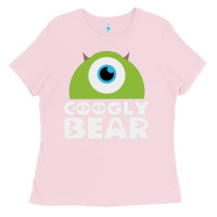 Bubblegum Pink googly bear Ladies Tee - artisFamous