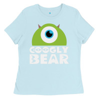 Baby Blue googly bear Ladies Tee - artisFamous