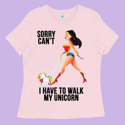 Wonder Woman Sorry Can't Ladies Tee Designed By Artisfamous