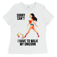 White wonder woman sorry can't Ladies Tee - artisFamous