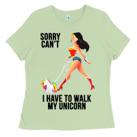 Matcha wonder woman sorry can't Ladies Tee - artisFamous