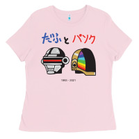 Bubblegum Pink DAFTPUNK Japanese Ladies Tee - artisFamous