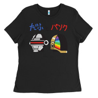 Black DAFTPUNK Japanese Ladies Tee - artisFamous