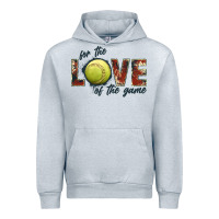 Heather Grey softball love of the game Urban Hoodie - JahusDesignShop