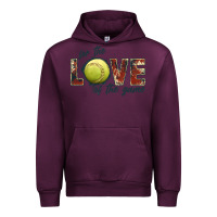 Mauve Wine softball love of the game Urban Hoodie - JahusDesignShop