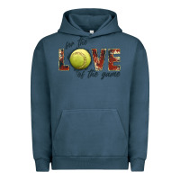 Pigment Midnight Navy softball love of the game Urban Hoodie - JahusDesignShop