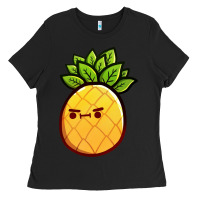 Black pineapple fruits Ladies Tee - artisFamous
