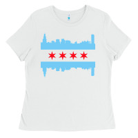 White awesome chicago city Ladies Tee - artisFamous