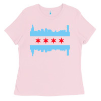 Bubblegum Pink awesome chicago city Ladies Tee - artisFamous