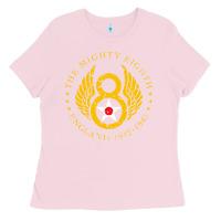 Bubblegum Pink mighty eighth   8th anniversary Ladies Tee - artisFamous