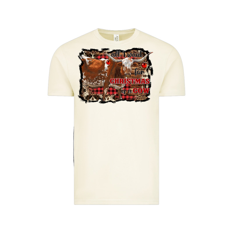All I Want For Christmas Is A Cow Vintage Tee by RanaPortraitStore | Teevron