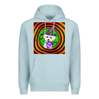 Blue Mist halloween bichons frise dog Premium Hoodie - LillyAllenDesigns