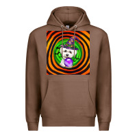 Chestnut halloween bichons frise dog Premium Hoodie - LillyAllenDesigns