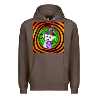 Coffee halloween bichons frise dog Premium Hoodie - LillyAllenDesigns