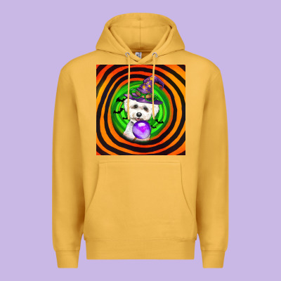 Halloween Bichons Frise Dog Premium Hoodie Designed By Lillyallendesigns
