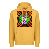 Mustard halloween bichons frise dog Premium Hoodie - LillyAllenDesigns