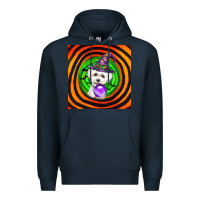 Navy halloween bichons frise dog Premium Hoodie - LillyAllenDesigns