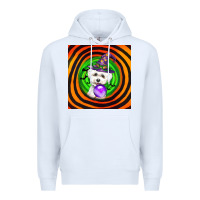 White halloween bichons frise dog Premium Hoodie - LillyAllenDesigns
