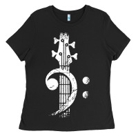 Musical Guitar Bass Ladies Tee | Teevron