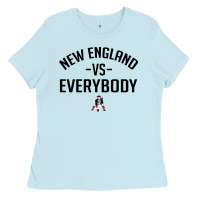 Baby Blue new england Ladies Tee - artisFamous