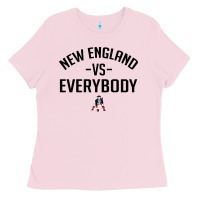 Bubblegum Pink new england Ladies Tee - artisFamous