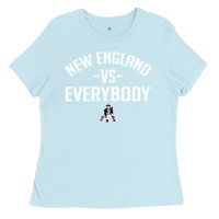 Baby Blue new england everybody Ladies Tee - artisFamous